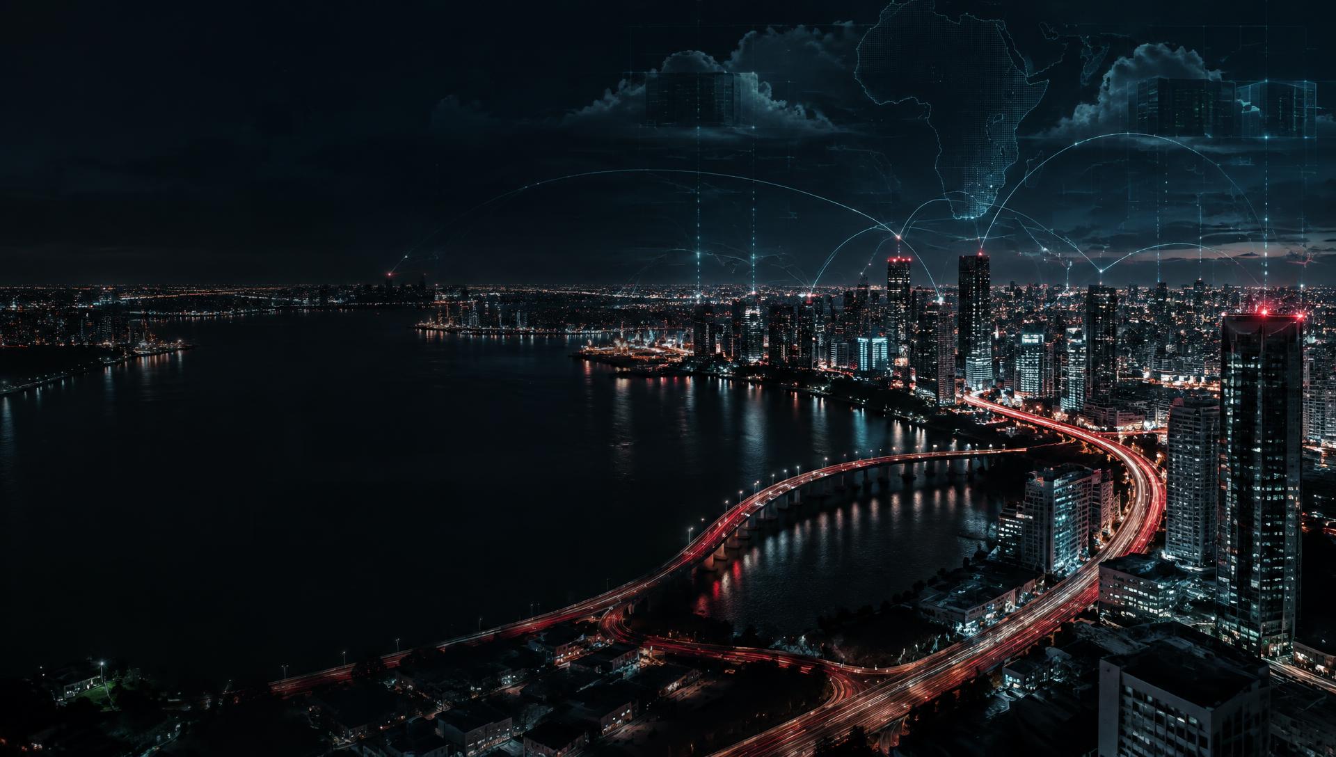 Connected African city infrastructure representing Selluh Group technology